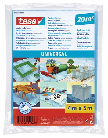 Takarófólia, lépésálló, 5 m x 4 m, TESA Universal