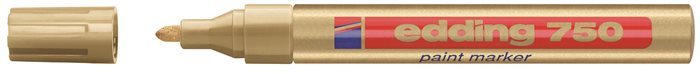 Lakkmarker, 2-4 mm, EDDING 750, arany