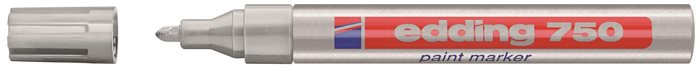 Lakkmarker, 2-4 mm, EDDING 750, ezüst