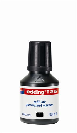 Utántöltő alkoholos markerhez, EDDING T25, fekete