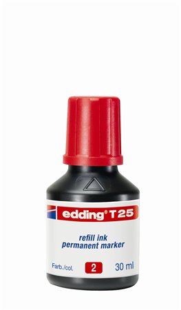 Utántöltő alkoholos markerhez, EDDING T25, piros