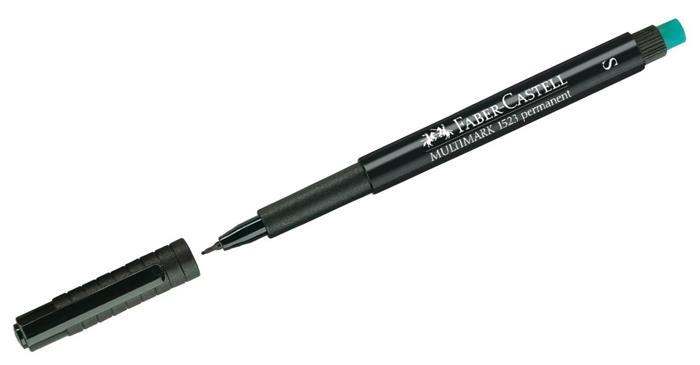 Alkoholos marker, OHP, 0,4 mm, FABER-CASTELL Multimark 1523, fekete