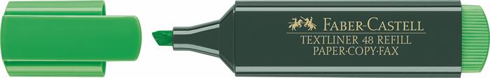 Szövegkiemelő, 1-5 mm, FABER-CASTELL, Textliner 48, zöld