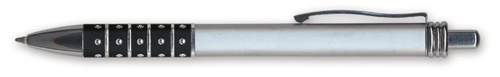 Golyóstoll, 0,6 mm, nyomógombos, vegyes színű fogórész, GRANIT D550, kék