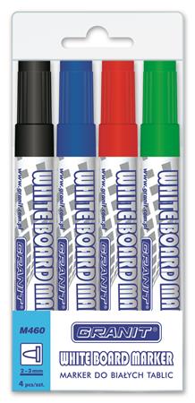 Táblamarker készlet, 2-3 mm, kúpos, GRANIT M460, 4 különböző szín