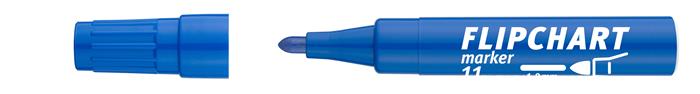 Flipchart marker, 1-3 mm, kúpos, ICO Artip 11, kék