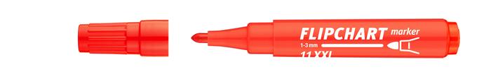 Flipchart marker, 1-3 mm, kúpos, ICO Artip 11 XXL, piros