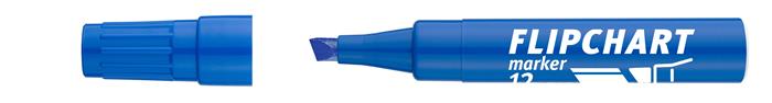 Flipchart marker, 1-4 mm, vágott, ICO Artip 12, kék