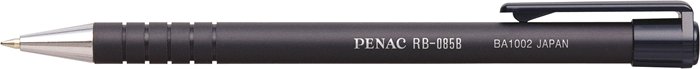 Golyóstoll, 0,7 mm, nyomógombos, PENAC RB-085B, fekete
