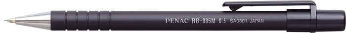 Nyomósirón, 0,5 mm, fekete tolltest, PENAC RB-085M