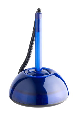 Ügyféltoll, 0,8 mm, áttetsző kék tolltest, ICO Lux, kék