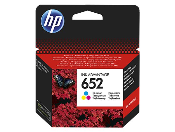 F6V24AE Tintapatron Deskjet Ink Advantage 1115 nyomtatókhoz, HP 652, színes, 200 oldal