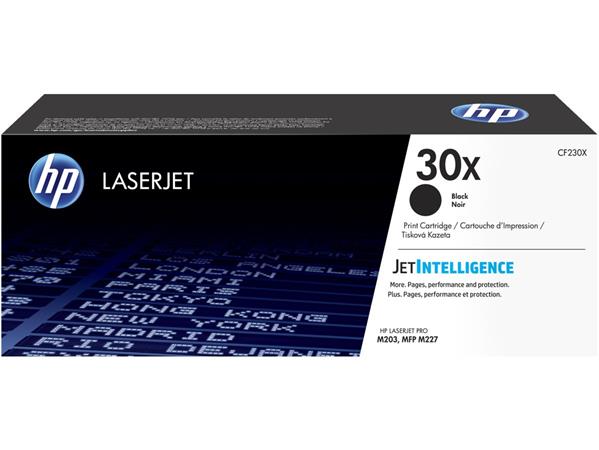 CF230X Lézertoner Laserjet M203, M227 nyomtatókhoz, HP 30X, fekete, 3,5k