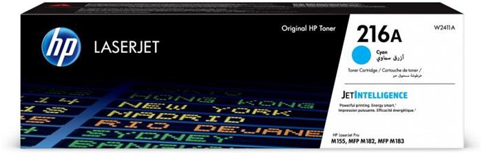 W2411A Lézertoner HP Color LaserJet Pro M182, M183 nyomtatókhoz, HP 216A, kék, 0,85k