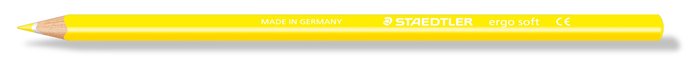 Színes ceruza, háromszögletű, STAEDTLER Ergo Soft 157, sárga