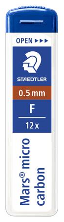 Grafitbél, F, 0,5 mm, STAEDTLER Mars Micro Carbon 250