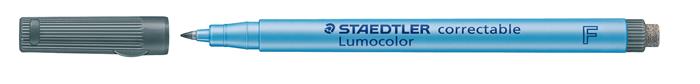 Alkoholmentes marker, OHP, 0,6 mm, STAEDTLER Lumocolor® 305 F, fekete
