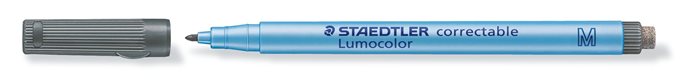 Alkoholmentes marker, OHP, 1 mm, STAEDTLER Lumocolor® 305 M, fekete