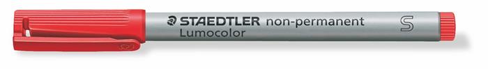 Alkoholmentes marker, OHP, 0,4 mm, STAEDTLER Lumocolor® 311 S, piros