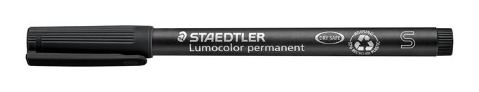 Alkoholos marker, OHP, 0,4 mm, STAEDTLER Lumocolor® 313 S, fekete