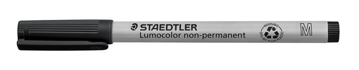 Alkoholmentes marker, OHP, 1 mm, STAEDTLER Lumocolor® 315 M, fekete