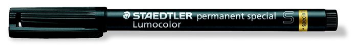 Alkoholos marker, 0,4 mm, STAEDTLER Lumocolor® special 319 S, fekete