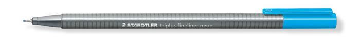 Tűfilc, 0,3 mm, STAEDTLER Triplus 334, neonkék