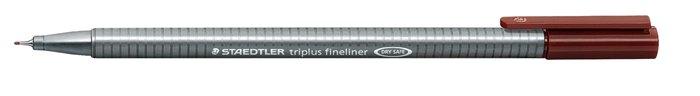 Tűfilc, 0,3 mm, STAEDTLER Triplus 334, középbarna