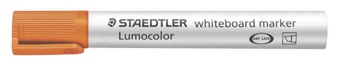 Táblamarker, 2-5 mm, vágott, STAEDTLER Lumocolor® 351 B, narancssárga