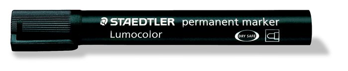 Alkoholos marker, 2 mm, kúpos, STAEDTLER Lumocolor® 352, fekete