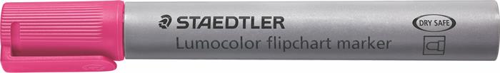 Flipchart marker, 2 mm, kúpos, STAEDTLER Lumocolor 356, rózsaszín