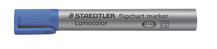Flipchart marker, 2 mm, kúpos, STAEDTLER Lumocolor 356, kék