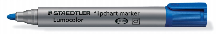 Flipchart marker, 2 mm, kúpos, STAEDTLER Lumocolor 356, 4 különböző szín