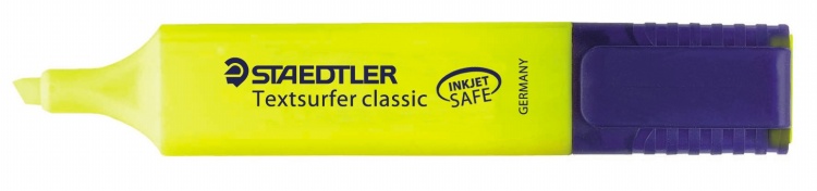 Szövegkiemelő, 1-5 mm, STAEDTLER Textsurfer Classic 364, sárga