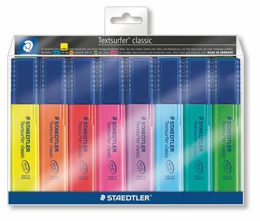 Szövegkiemelő készlet, 1-5 mm, STAEDTLER Textsurfer Classic 364, 8 különböző szín