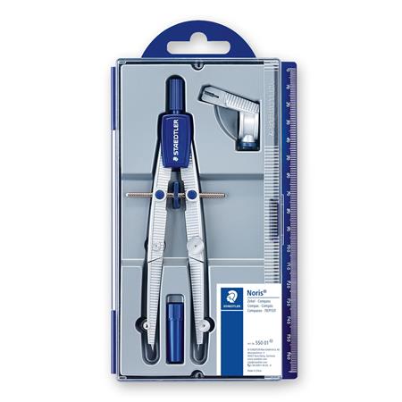 Körző készlet, precíziós, 3 darabos, STAEDTLER Noris 550 01/02