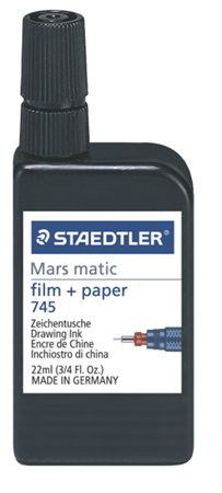 Tustinta, 22 ml, STAEDTLER Mars® Matic 745 M, fekete