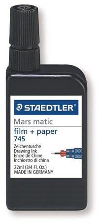 Tustinta, 22 ml, STAEDTLER Mars® Matic 745 M, fekete