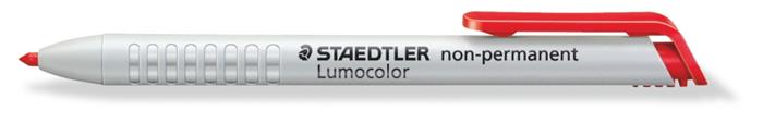 Jelölőkréta adagoló, mindenre író, lemosható (omnichrom), STAEDTLER Lumocolor 768, piros