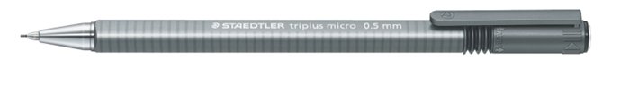 Nyomósirón, 0,5 mm, STAEDTLER Triplus Micro 774, szürke