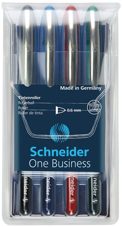 Rollertoll készlet, 0,6 mm, SCHNEIDER One Business, 4 szín