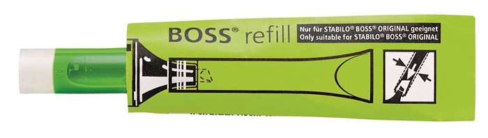 Utántöltő Boss szövegkiemelőhöz, STABILO Boss, zöld