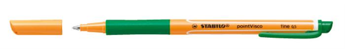Rollertoll, 0,5 mm, STABILO PointVisco, zöld