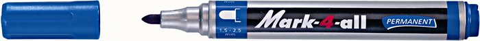 Alkoholos marker, 1,5-2,5 mm, kúpos, STABILO Mark-4-all, kék