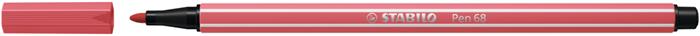 Rostirón, 1 mm, STABILO Pen 68, rozsdavörös