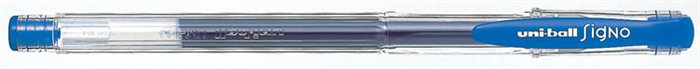 Zseléstoll, 0,3 mm, kupakos, UNI UM-100 Signo Micro, kék