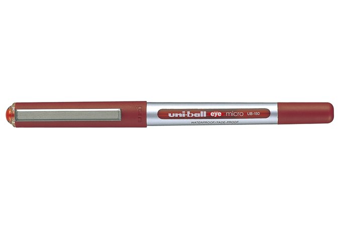 Rollertoll, 0,3 mm, UNI UB-150 Eye Micro, piros