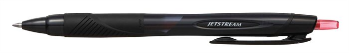 Golyóstoll, 0,35 mm, nyomógombos, fekete tolltest, UNI SXN-157S Jetstream Sport, piros