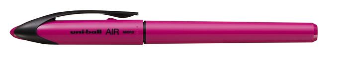 Rollertoll, 0,25-0,5 mm, rózsaszín tolltest, UNI UBA-188-M Air, kék