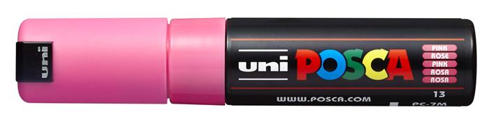 Dekormarker, 4,5-5,5 mm, UNI Posca PC-7M, rózsaszín